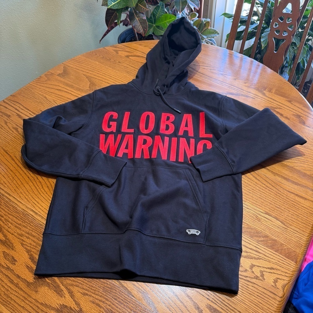 Cali Dewitt Vans Global Warning Hoodie Size Small